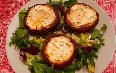 CHAMPIÑONES RELLENOS CON RICOTA