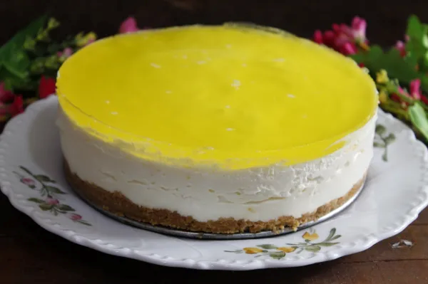 Tarta mousse de limón fácil