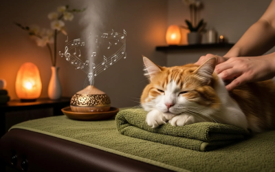 El poder del masaje canino y felino